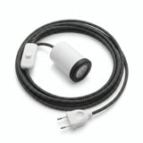 Mini-Spot GU10 mit Stecker, Ausführung Weiß matt