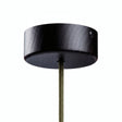 Zylindrischer Mini-Baldachin aus Holz, Ø 88 mm — 1 zentrale Bohrung / Wengé-Optik