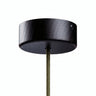 Zylindrischer Mini-Baldachin aus Holz, Ø 88 mm — 1 zentrale Bohrung / Wengé-Optik