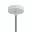 Zylindrischer Mini-Baldachin aus Metall, Ø 83 mm — 1 zentrale Bohrung / Konisch, Thermoplast / Weiß matt