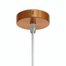 Zylindrischer Mini-Baldachin aus Metall, Ø 83 mm — 1 zentrale Bohrung / Konisch, Thermoplast / Satiniertes Kupfer
