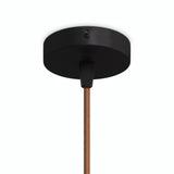 Zylindrischer Mini-Baldachin aus Metall, Ø 83 mm — 1 zentrale Bohrung / Konisch, Thermoplast / Schwarz