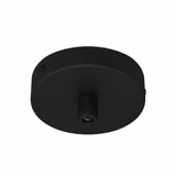 Zylindrischer Mini-Baldachin aus Metall, Ø 83 mm — 1 zentrale Bohrung / Zylindrisch, Metall / Schwarz