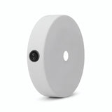 Zylindrischer Mini-Metallbaldachin mit Schalter, Ø 83 mm — Weiß matt
