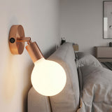 Zylindrischer Mini-Metallbaldachin mit Schalter, Ø 83 mm — Satiniertes Kupfer