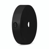 Zylindrischer Mini-Metallbaldachin mit Schalter, Ø 83 mm — Schwarz