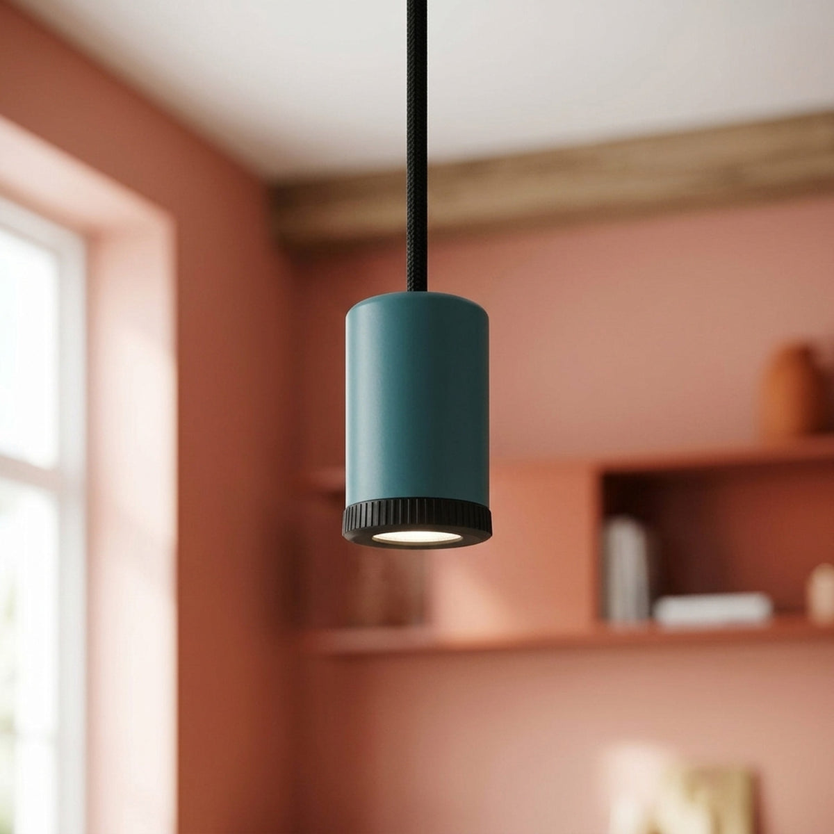 Mini-LED-Spot aus Metall Mini GU10 — Petrol