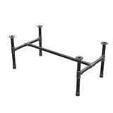Couchtisch-Gestell, H-Form, Gusseisen und Stahl Ø 34 mm, 102 × 56 cm, Höhe 42 cm