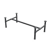 Couchtisch-Gestell, H-Form, Gusseisen und Stahl Ø 34 mm, 112 × 56 cm, Höhe 32 cm