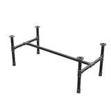 Couchtisch-Gestell, H-Form, Gusseisen und Stahl Ø 34 mm, 112 × 56 cm, Höhe 42 cm