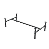 Couchtisch-Gestell, H-Form, Gusseisen und Stahl Ø 34 mm, 132 × 66 cm, Höhe 32 cm