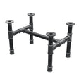 Couchtisch-Gestell, H-Form, Gusseisen und Stahl Ø 34 mm, 52 × 36 cm, Höhe 32 cm
