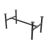 Couchtisch-Gestell, H-Form, Gusseisen und Stahl Ø 42 mm, 116 × 61 cm, Höhe 54 cm