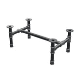 Couchtisch-Gestell, H-Form, Gusseisen und Stahl Ø 42 mm, 86 × 51 cm, Höhe 34 cm