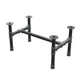 Couchtisch-Gestell, H-Form, Gusseisen und Stahl Ø 42 mm, 86 × 51 cm, Höhe 44 cm