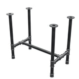 Esstisch-Gestell, H-Form, Gusseisen und Stahl Ø 42 mm, 86 × 51 cm, Höhe 74 cm