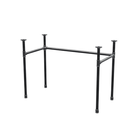 Schreibtisch-Gestell, U-Form, Gusseisen und Stahl Ø 27 mm, 101 × 51 cm, Höhe 71 cm