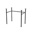 Schreibtisch-Gestell, U-Form, Gusseisen und Stahl Ø 27 mm, 81 × 51 cm, Höhe 71 cm