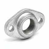 Platine ovale 2 trous fonte galvanisée - photo produit fond blanc 6