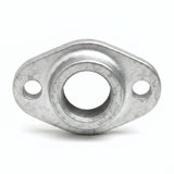 Platine ovale 2 trous fonte galvanisée - photo produit fond blanc 8