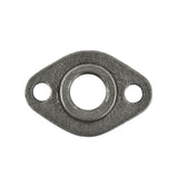 Schwarze ovale Platte