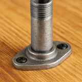 Schwarze ovale Platte