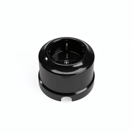 Wandsteckdose aus Porzellan — Schuko 2P+T 16 A / Schwarz
