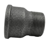 Fitting Verlängerung Gusseisen - Seitenansicht des konischen Außengewindes