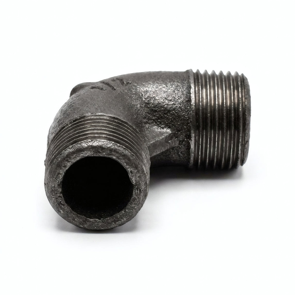 Raccord coude fonte noire 90° Mal/Mal - photo produit fond blanc 7