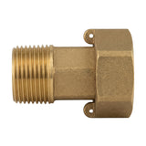Demi-raccord union pour compteur modèle long ISO 7/1 en laiton CW617N - vue de dessus