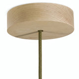 Runder Baldachin aus Holz, Ø 120 mm — Natur