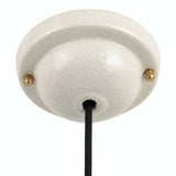 Baldachin aus glasierter Keramik — Ø 130 mm / Craquelé-Optik