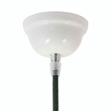 Baldachin aus glasierter Keramik — Ø 75 mm / Weiß