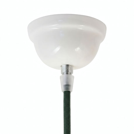 Baldachin aus glasierter Keramik — Ø 75 mm / Weiß