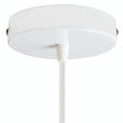 Zylindrischer Baldachin aus Metall, Ø 120 mm — Konisch, Thermoplast / Weiß glänzend