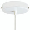 Zylindrischer Baldachin aus Metall, Ø 120 mm — Konisch, Thermoplast / Weiß glänzend