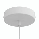 Zylindrischer Baldachin aus Metall, Ø 120 mm — Konisch, Thermoplast / Weiß matt