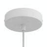 Zylindrischer Baldachin aus Metall, Ø 120 mm — Konisch, Thermoplast / Weiß matt