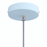 Zylindrischer Baldachin aus Metall, Ø 120 mm — Konisch, Thermoplast / Himmelblau