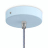 Zylindrischer Baldachin aus Metall, Ø 120 mm — Konisch, Thermoplast / Himmelblau