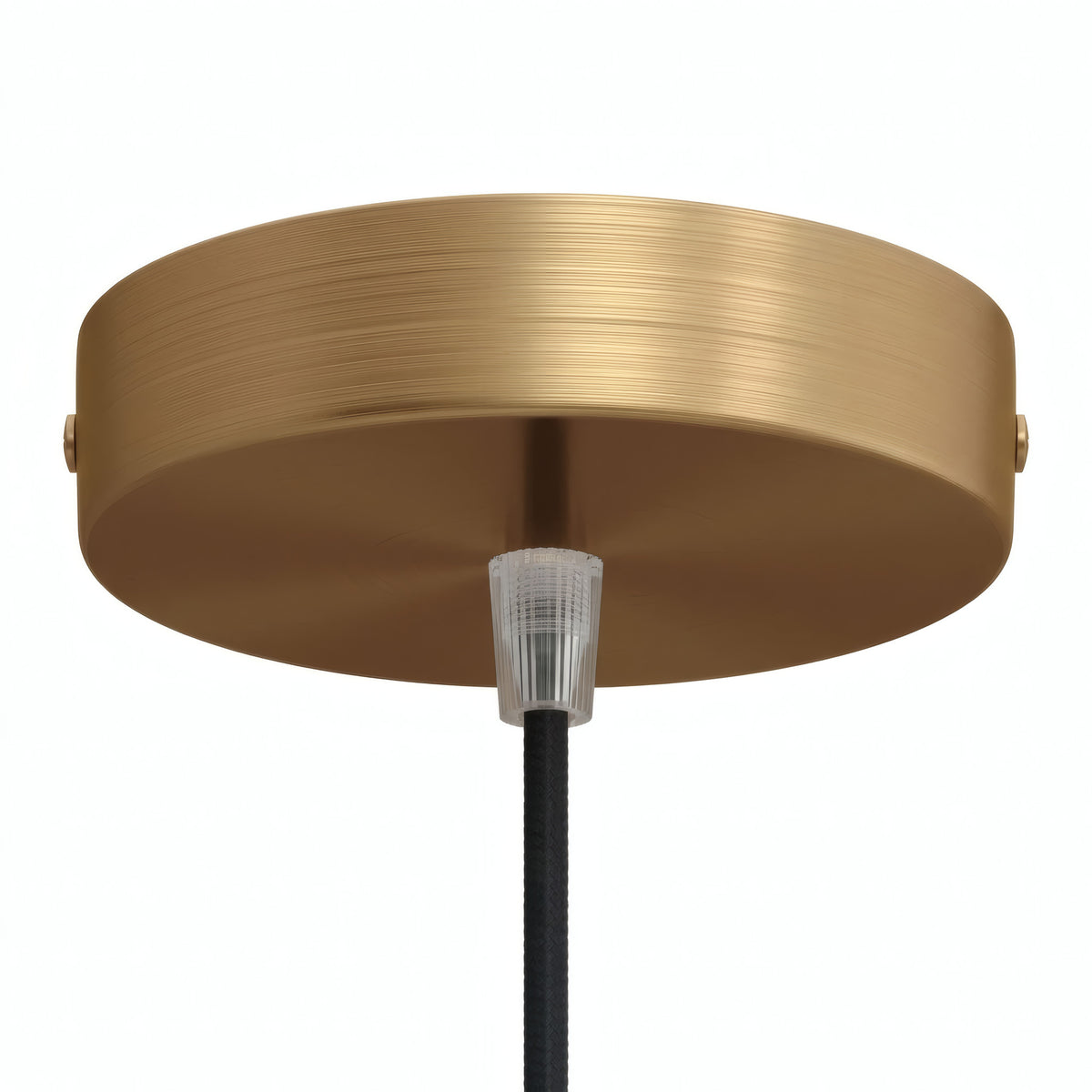 Zylindrischer Baldachin aus Metall, Ø 120 mm — Konisch, Thermoplast / Satinierte Bronze