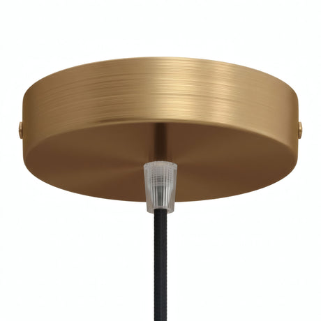Zylindrischer Baldachin aus Metall, Ø 120 mm — Konisch, Thermoplast / Satinierte Bronze