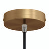 Zylindrischer Baldachin aus Metall, Ø 120 mm — Konisch, Thermoplast / Satinierte Bronze