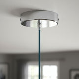 Zylindrischer Baldachin aus Metall, Ø 120 mm — Konisch, Thermoplast / Chrom