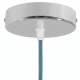 Zylindrischer Baldachin aus Metall, Ø 120 mm — Konisch, Thermoplast / Chrom