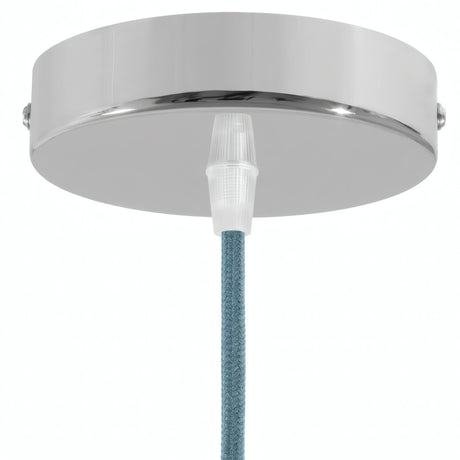 Zylindrischer Baldachin aus Metall, Ø 120 mm — Konisch, Thermoplast / Chrom