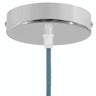 Zylindrischer Baldachin aus Metall, Ø 120 mm — Konisch, Thermoplast / Chrom