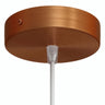 Zylindrischer Baldachin aus Metall, Ø 120 mm — Konisch, Thermoplast / Satiniertes Kupfer