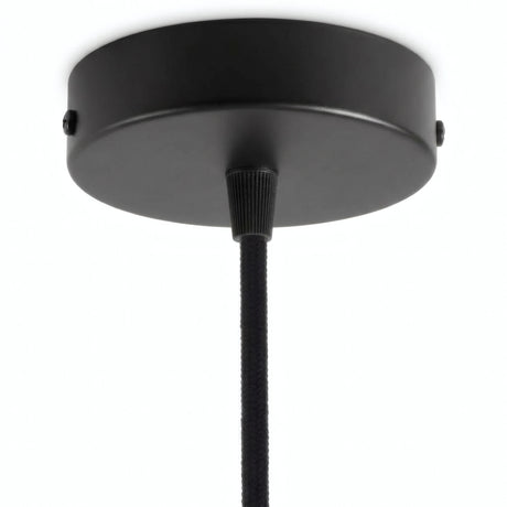 Zylindrischer Baldachin aus Metall, Ø 120 mm — Konisch, Thermoplast / Schwarz