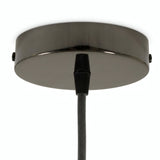 Zylindrischer Baldachin aus Metall, Ø 120 mm — Konisch, Thermoplast / Schwarze Perle